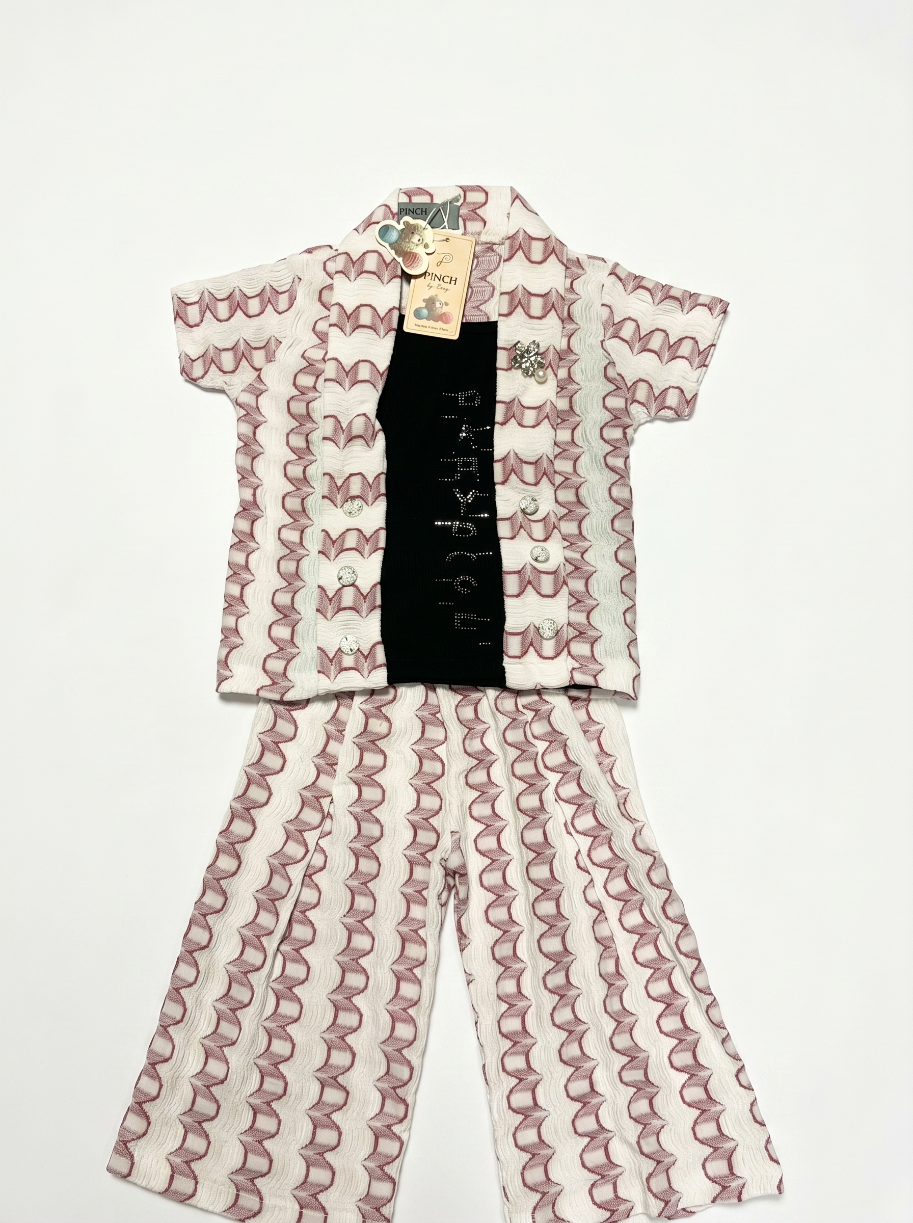 Artisan Striped 3-Piece Occasion Set (Girls)